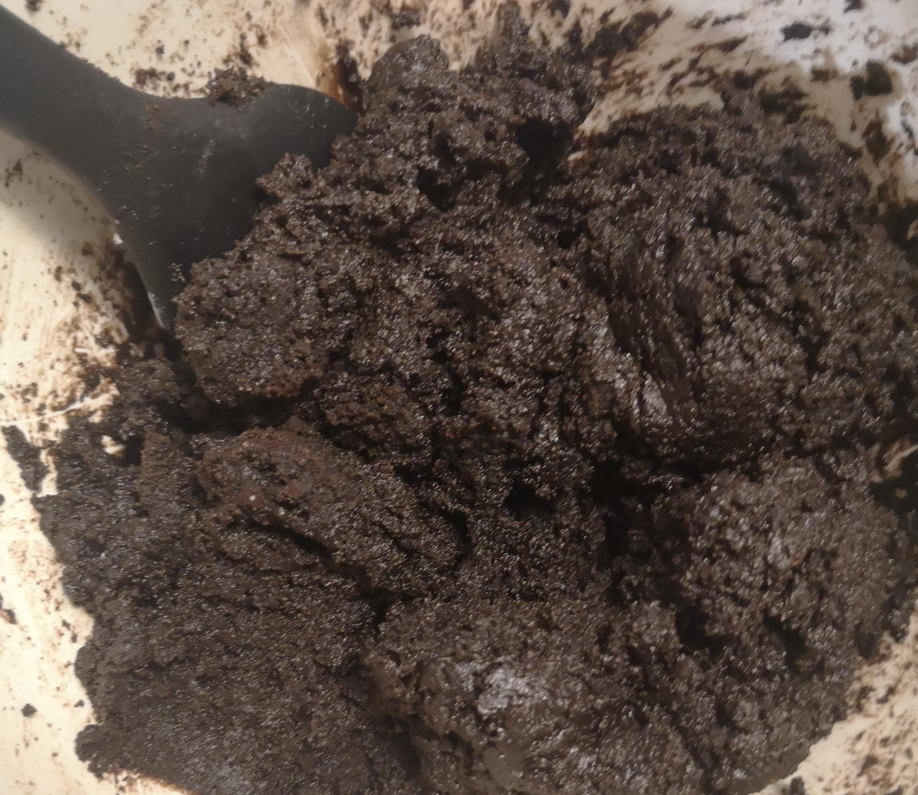 Pâte homogène de fromage à la crème et oreo